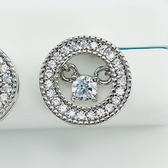 "925 Sterling Silver CZ Beautiful Earrings for Women, 1USPAR4192 - Picture 3 of 11